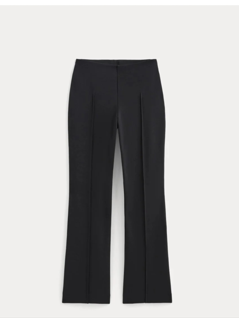 NEW Everlane The Dream Kick Flare Black Classic Front Pleat Pant Small